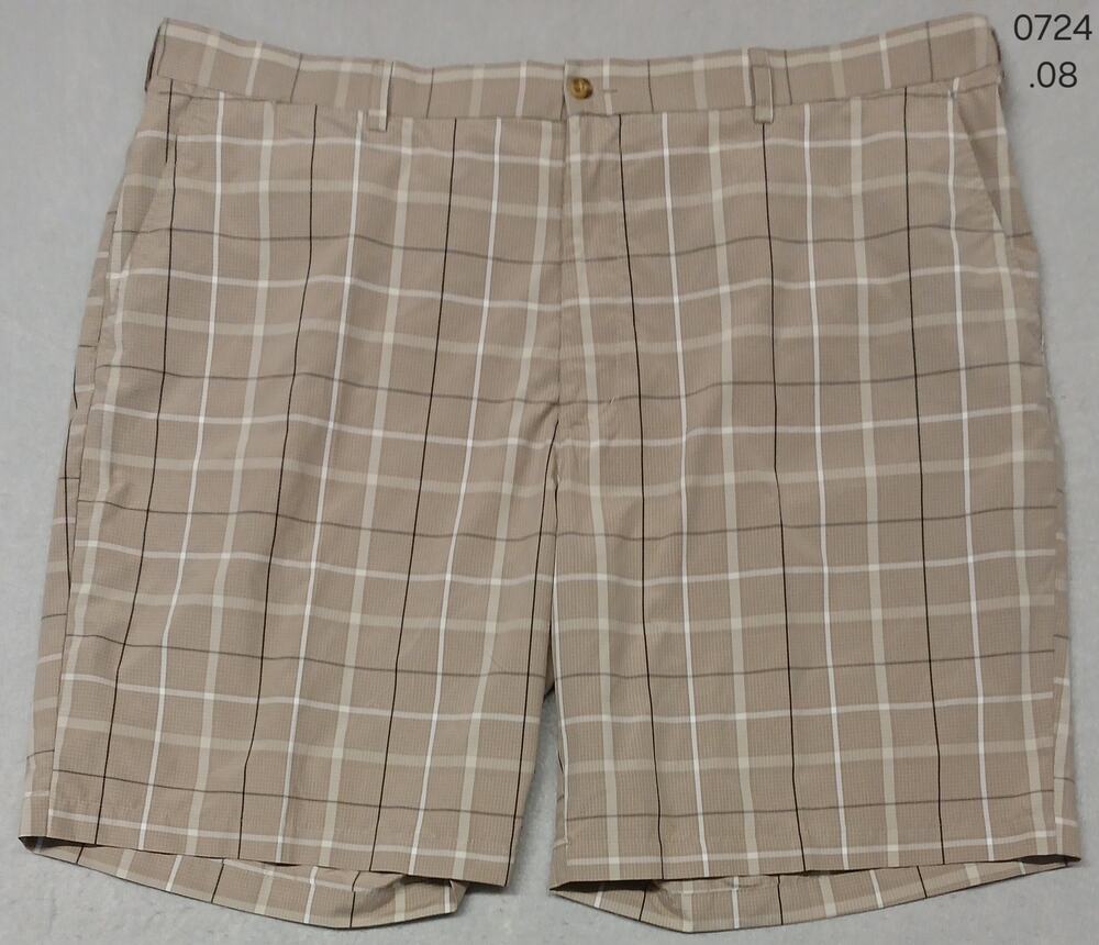 PGA Tour (No Size) Men's Multicolor Plaid Dri-Fit Dress Shorts